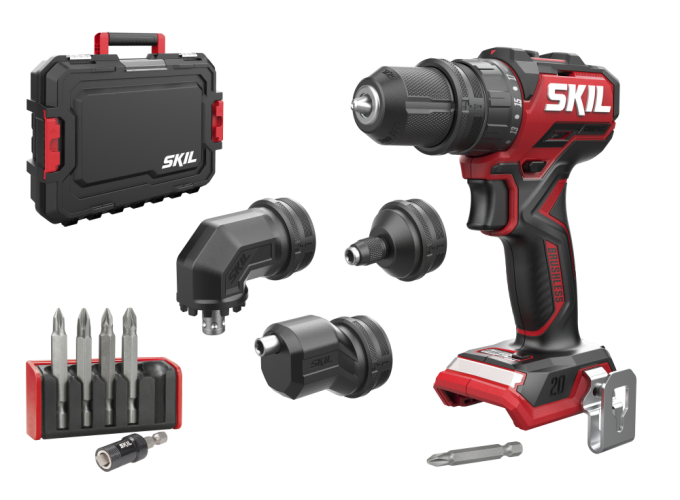 SKIL COMPACT 3066JA AKÜLÜ 4xBAŞLIKLI MATKAP VİDALAMA ÇANTALI